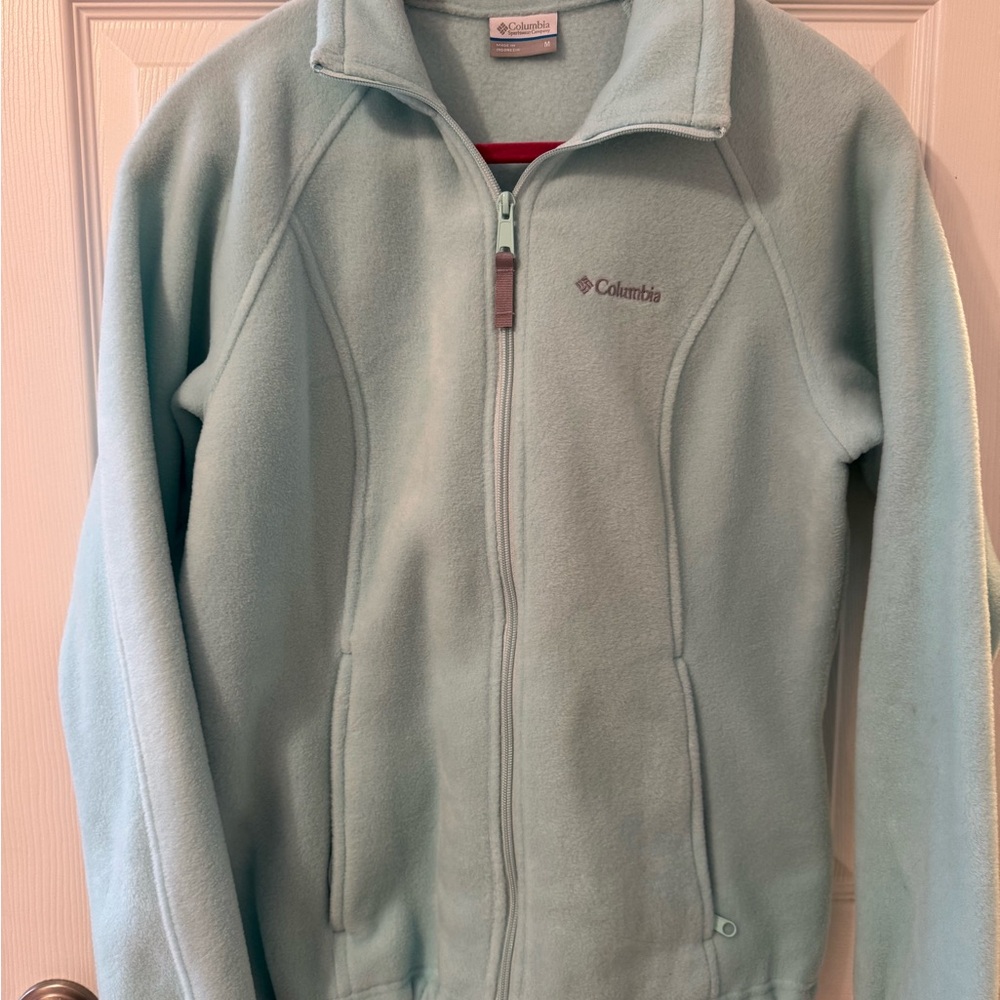 Columbia Soft Blue Fleece Jacket